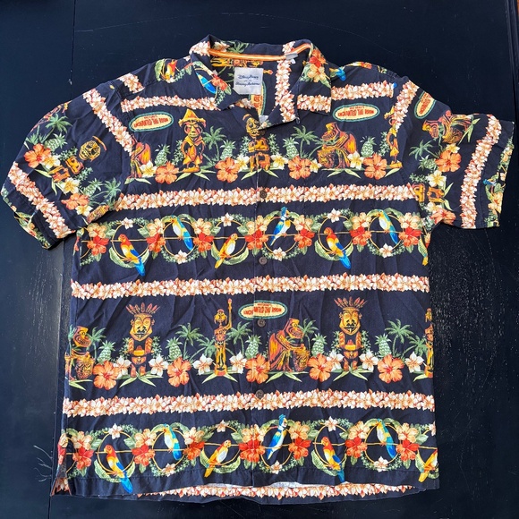Rare Tommy Bahama Disney Enchanted Tiki Room Shirt Men’s XL - Picture 1 of 4